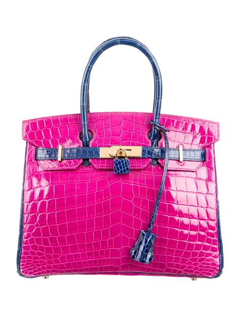 hermès croc birkin bag.